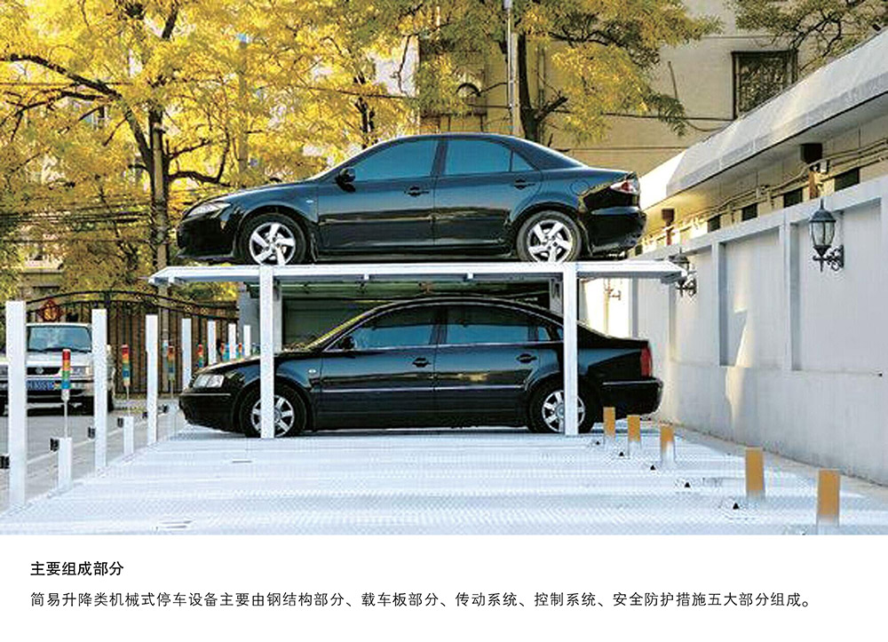 贵阳昆明PJS2D1二层地坑简易升降停车设备主要组成部分.jpg