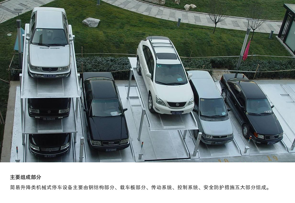 贵阳昆明PJS4D3四层地坑简易升降停车设备主要组成部分.jpg